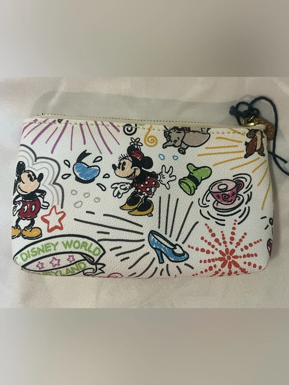 NWT Dooney & Burke x Disney Sketch Cosmetic Case